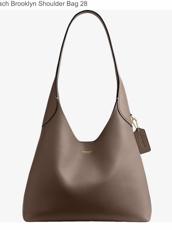 Coach Handbags - Coach Brown Pebbled Leather Shoulder Bag